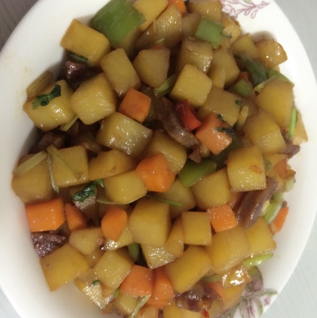 酱烧豆腐土豆丁