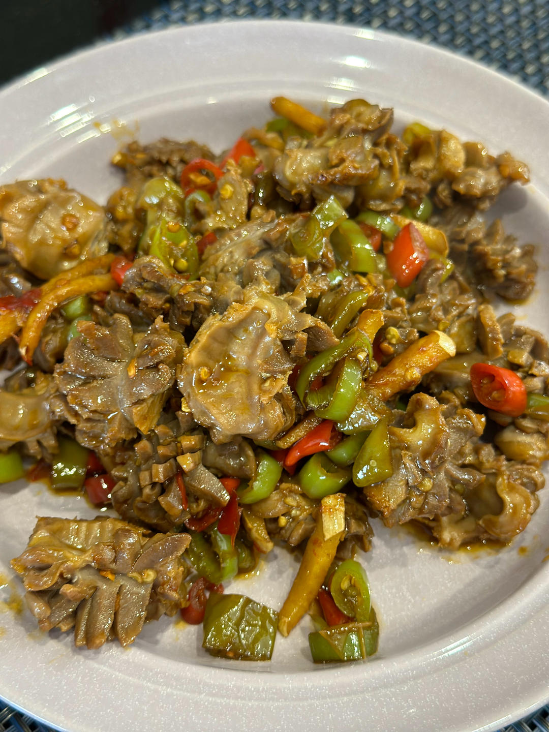 爆炒鸡胗