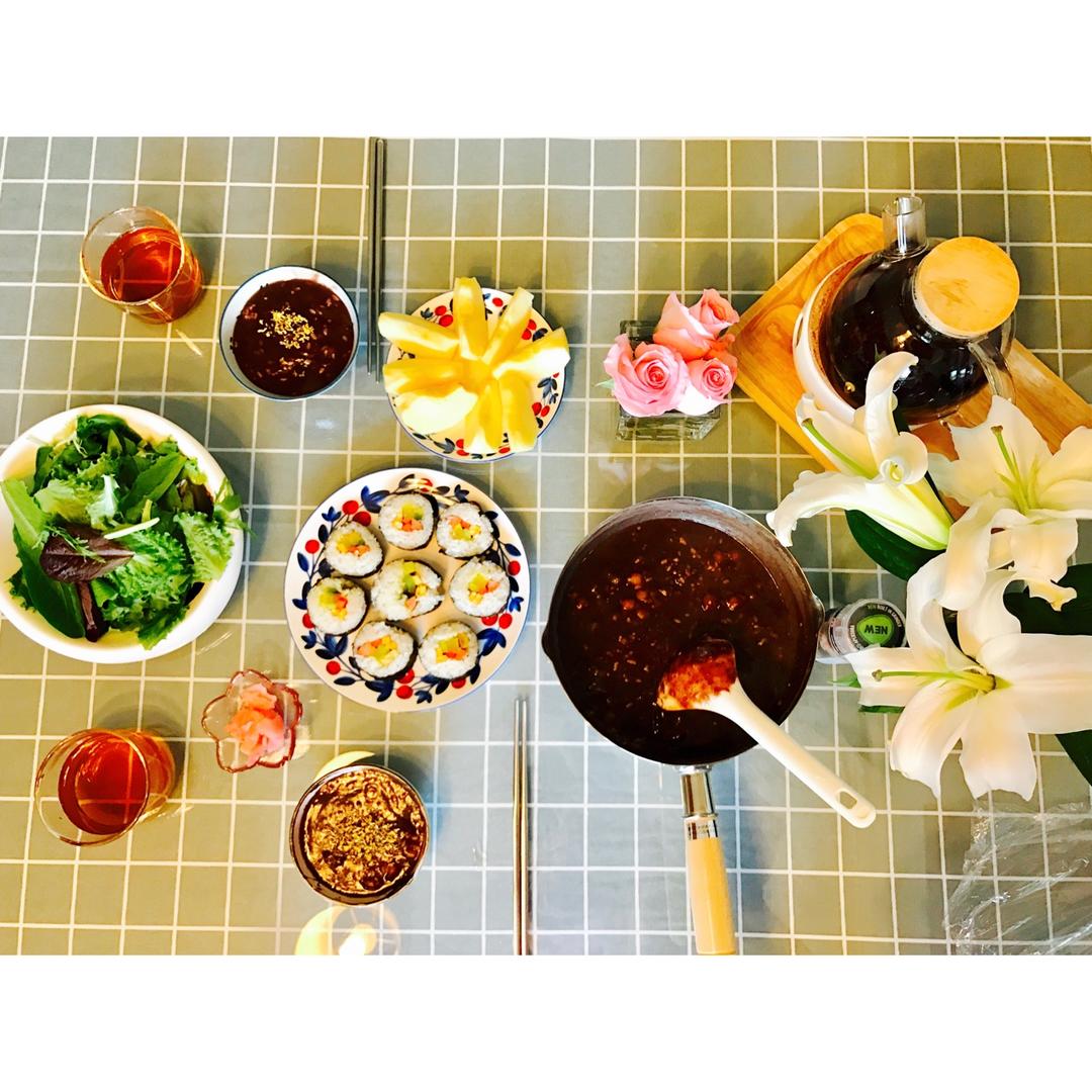 蜜豆桂花酒酿元宵