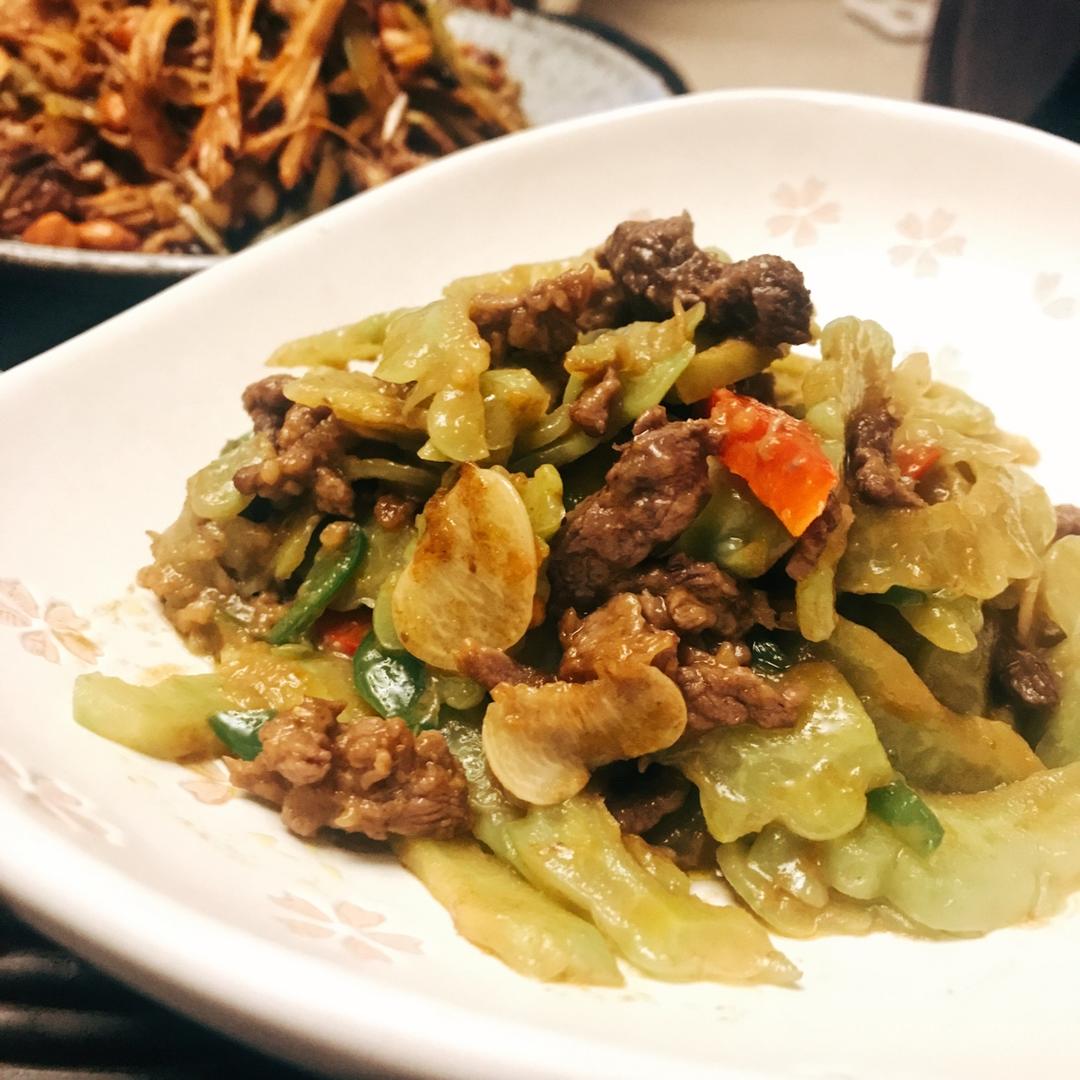 经典粤菜凉瓜牛肉