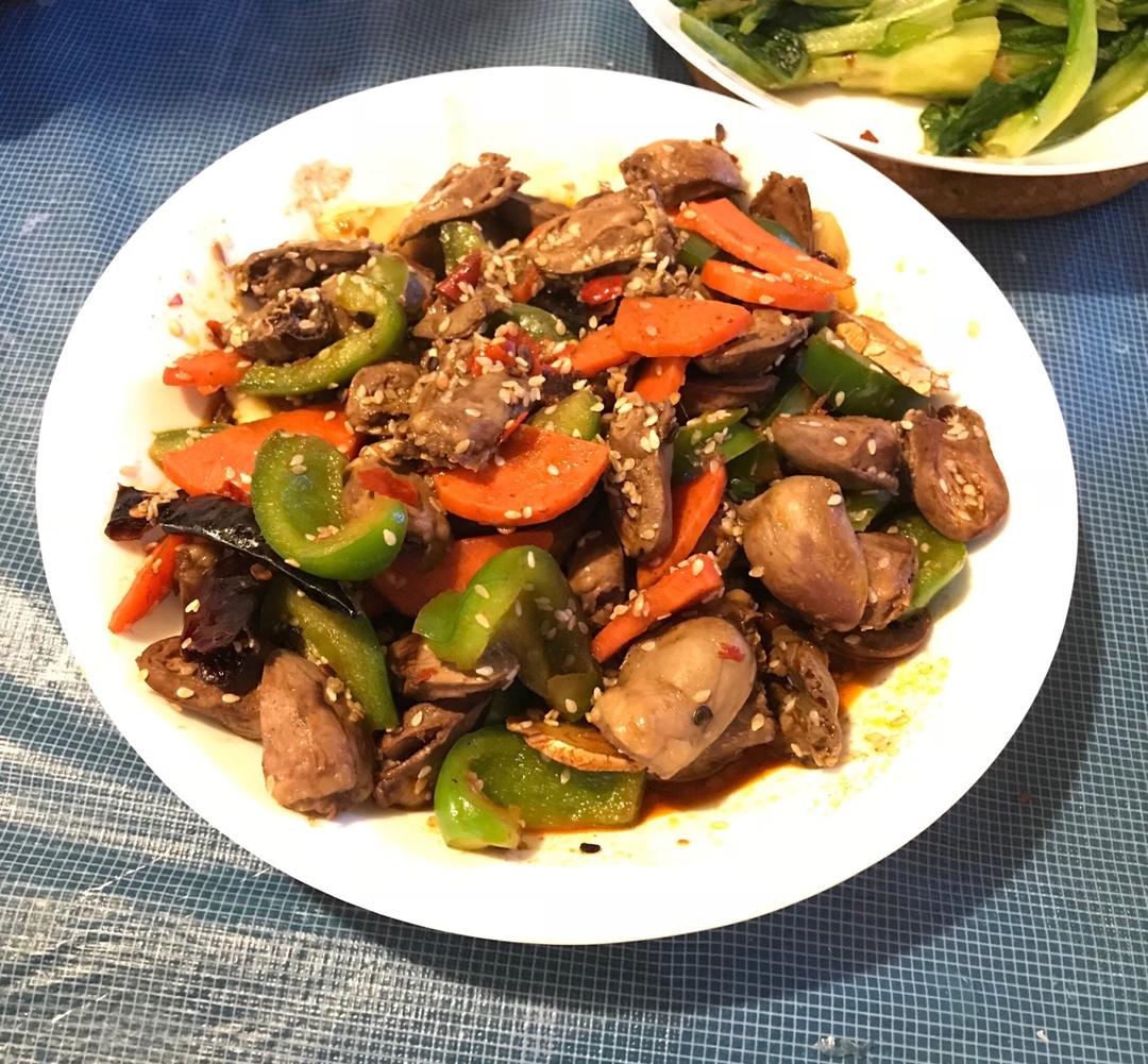 辣炒鸡心
