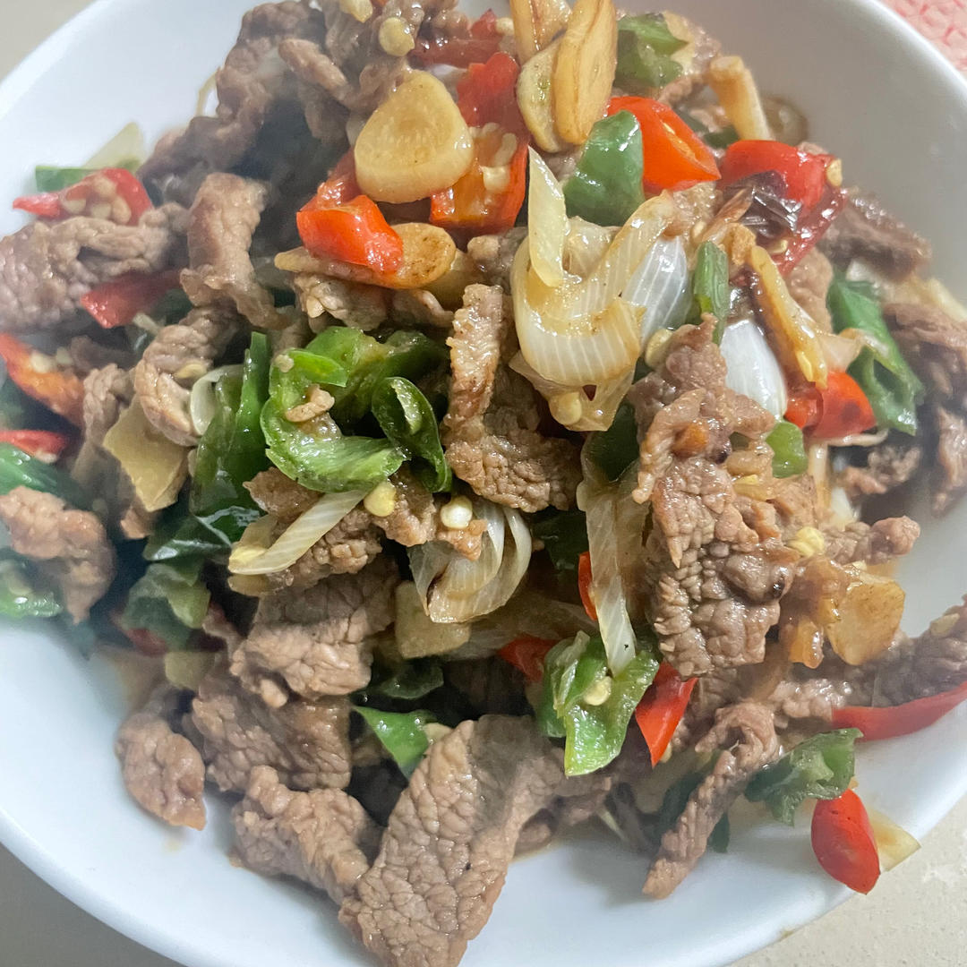 小炒牛肉的做法