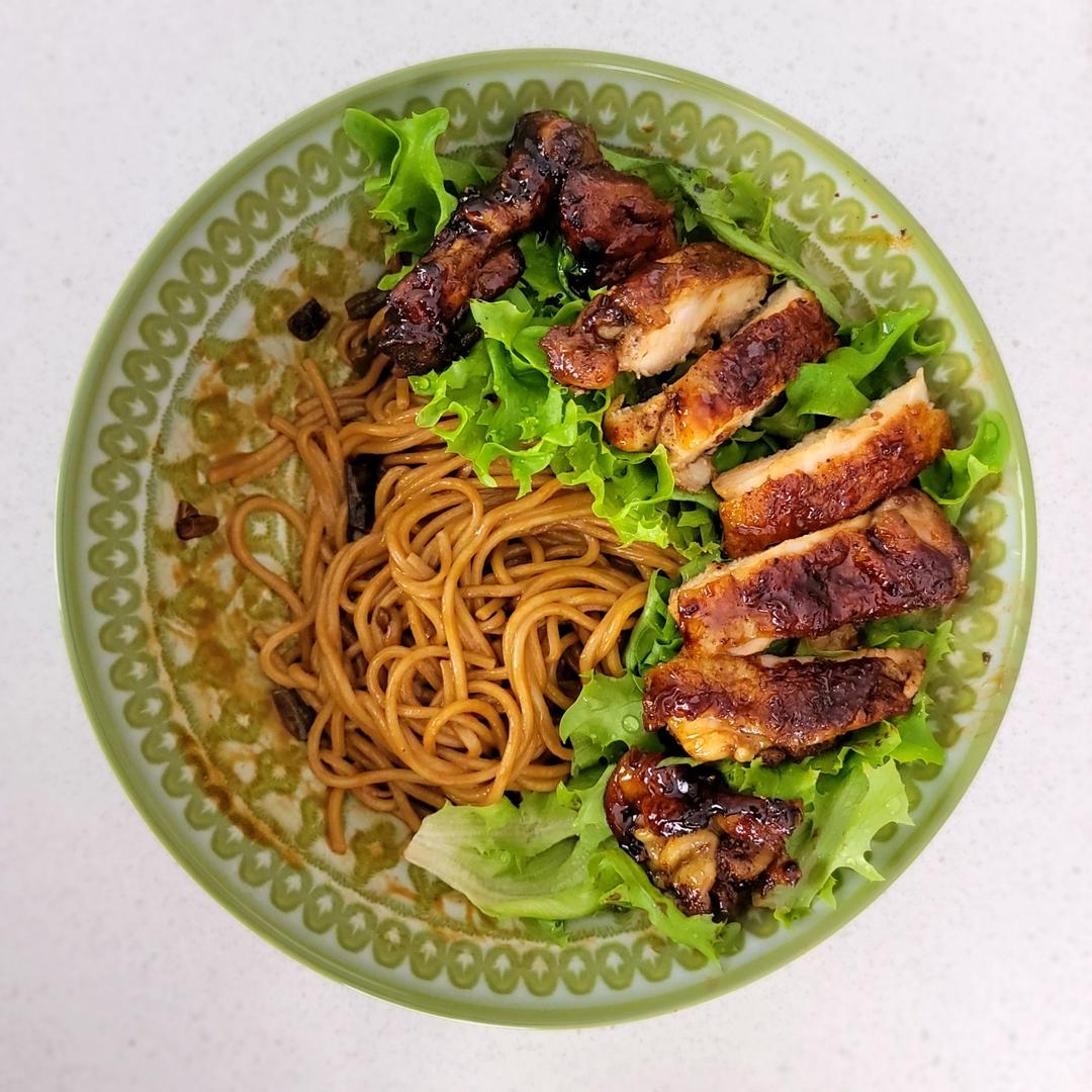 不放一滴油的照烧鸡腿饭