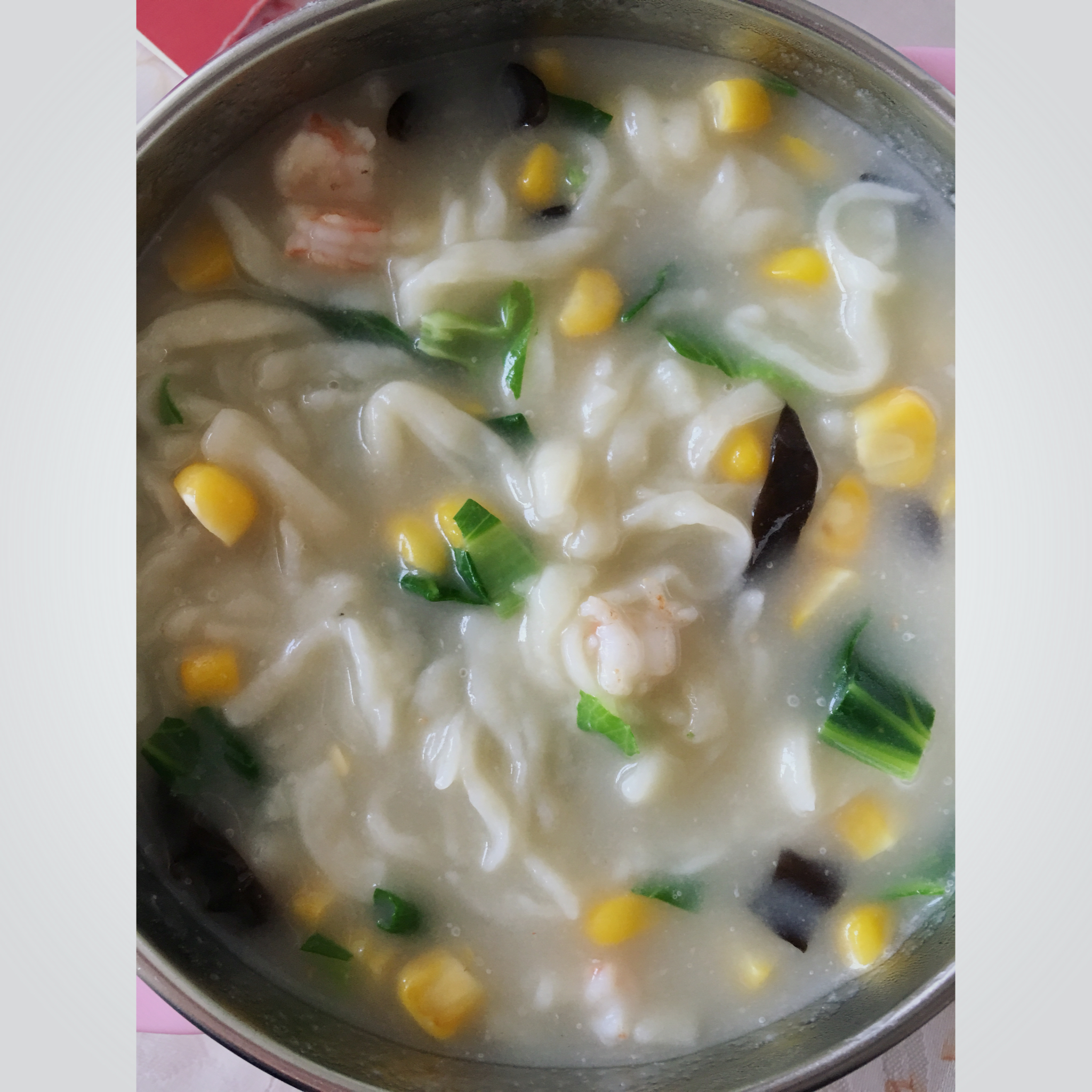 宝宝餐--鲜虾玉米面