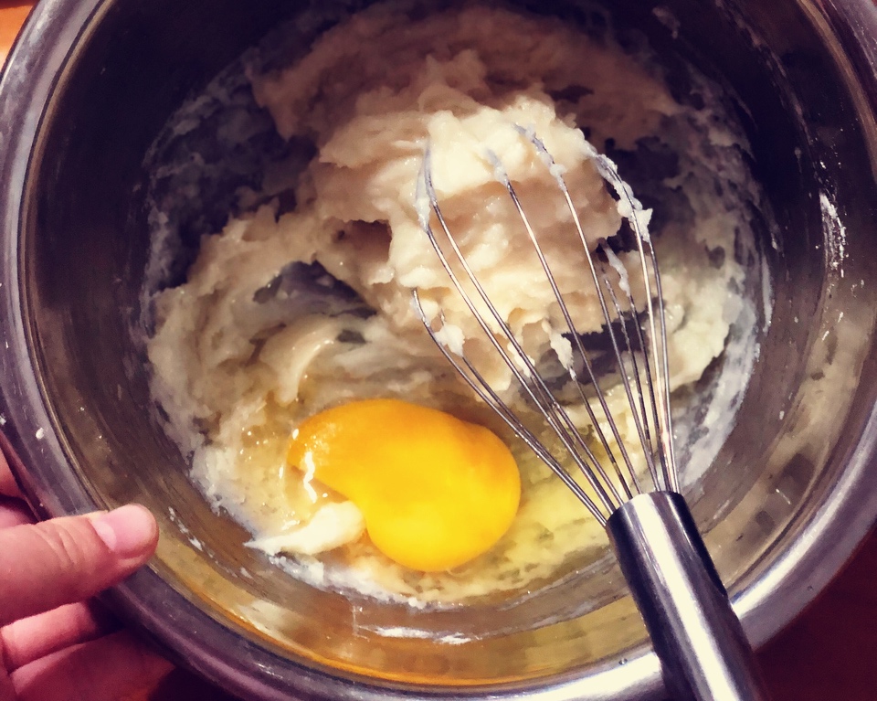 咸蛋黄芝士古早蛋糕的做法 步骤10