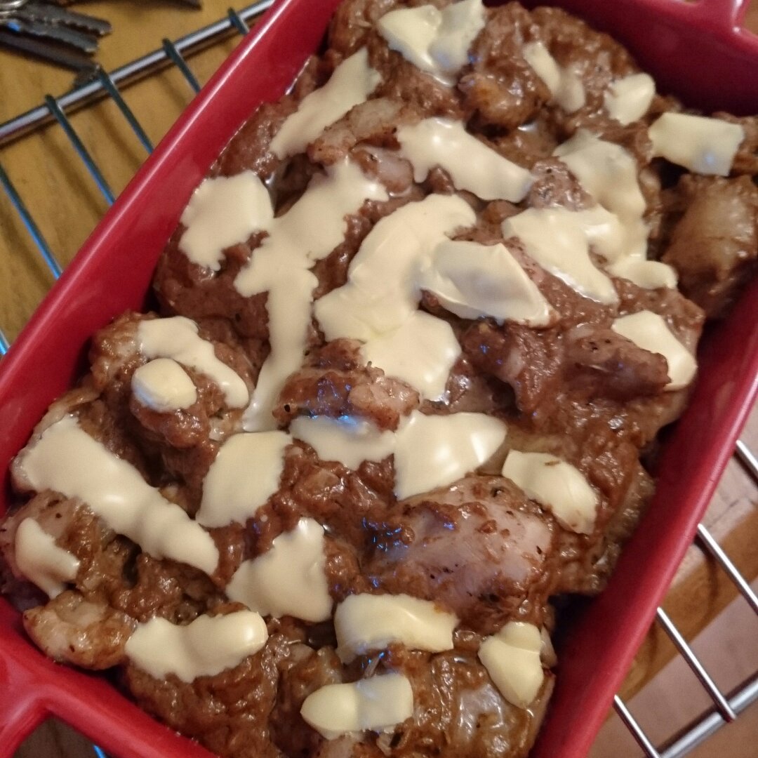 脆皮鸡块咖喱奶酪焗饭