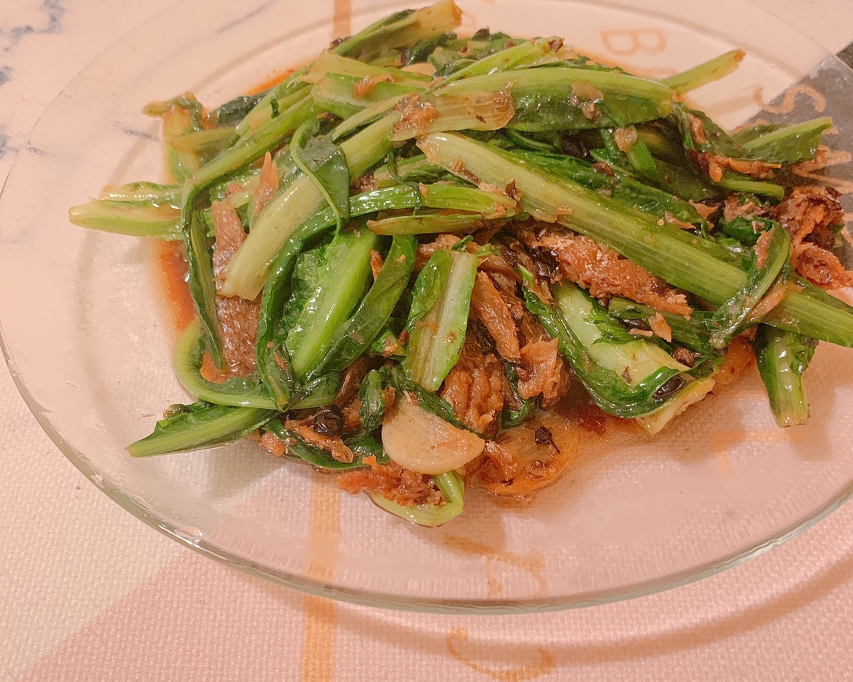 豆豉鯪魚油麥菜(10分鐘料理篇）的做法