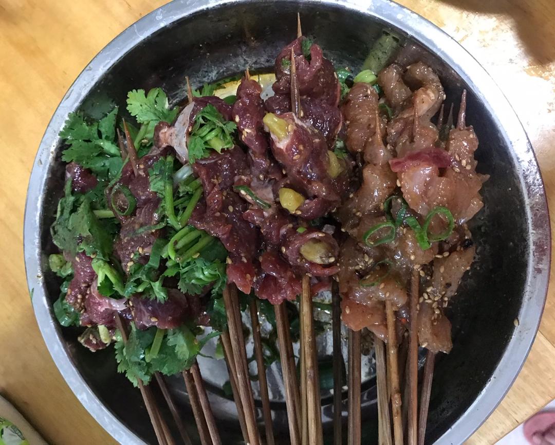 自制串串香（牛肉串，鸡肉串，猪肉串）