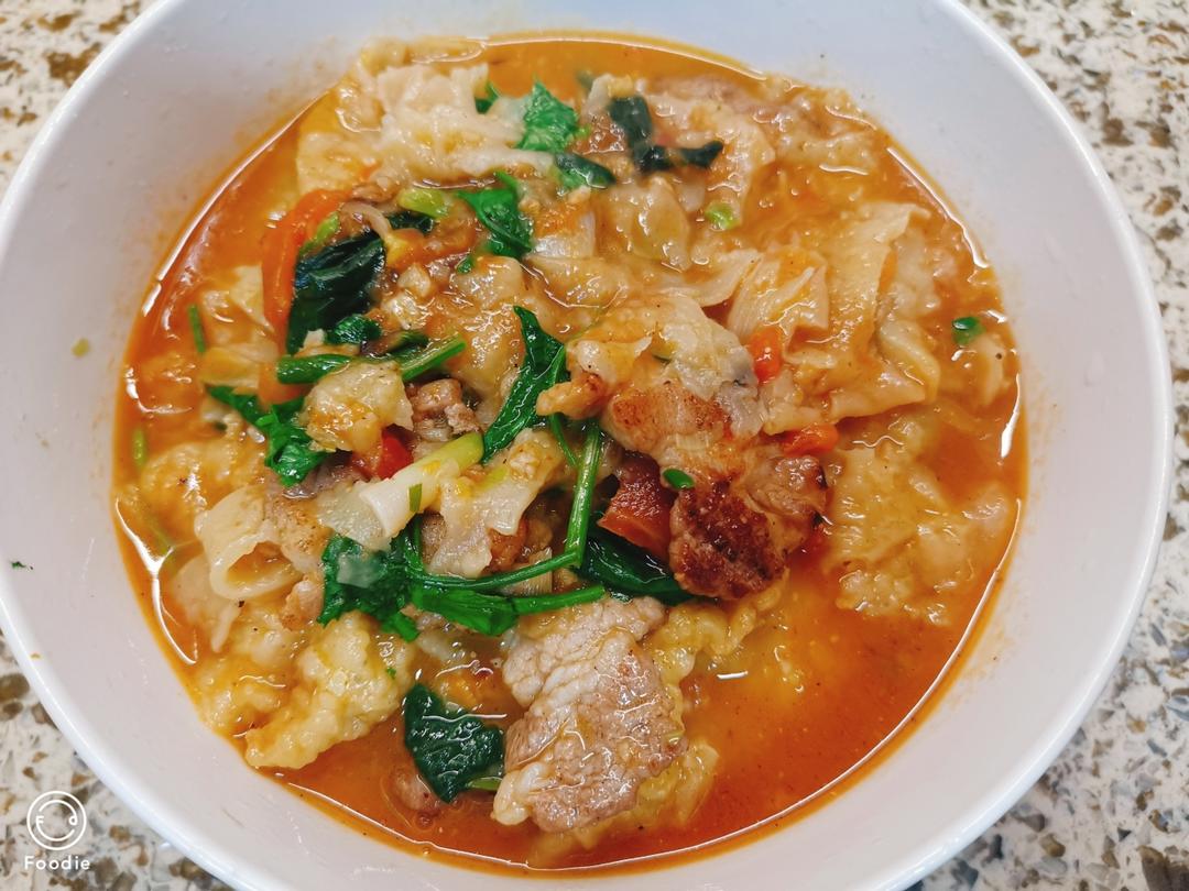 西红柿鸡蛋烩饼