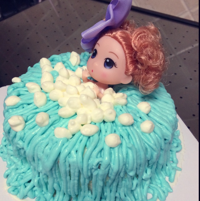 芭比泡泡浴蛋糕