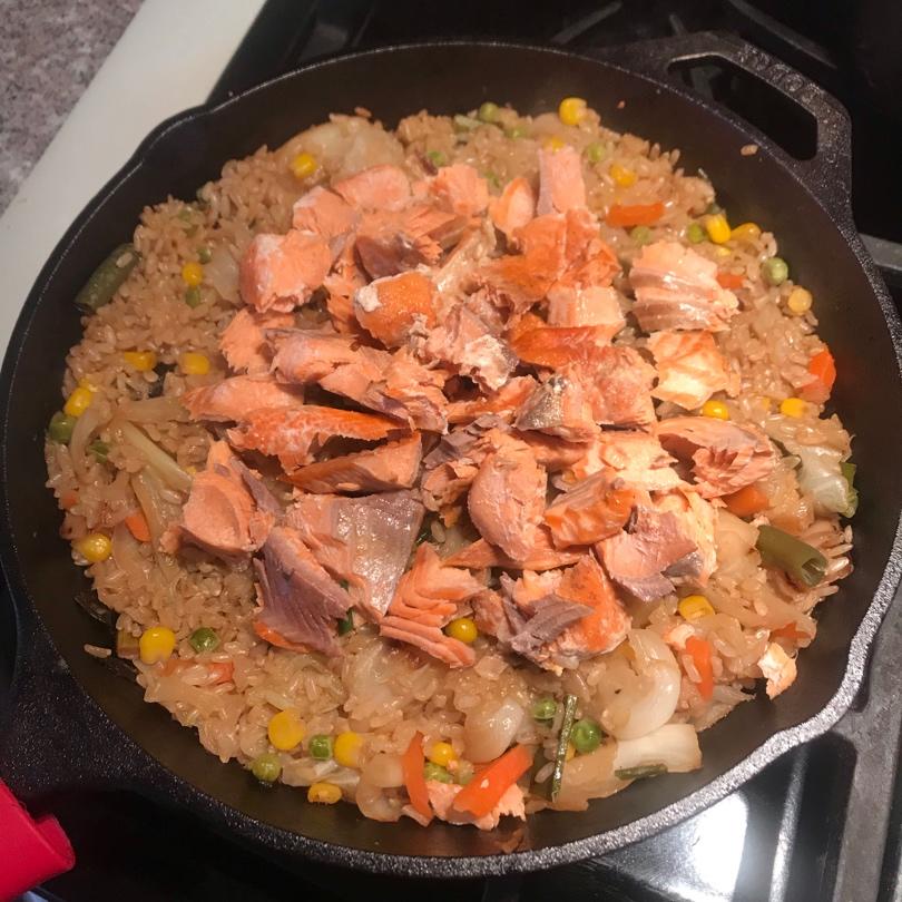 【搬运】Masa的三文鱼（鲑鱼）高丽菜黄油炊饭