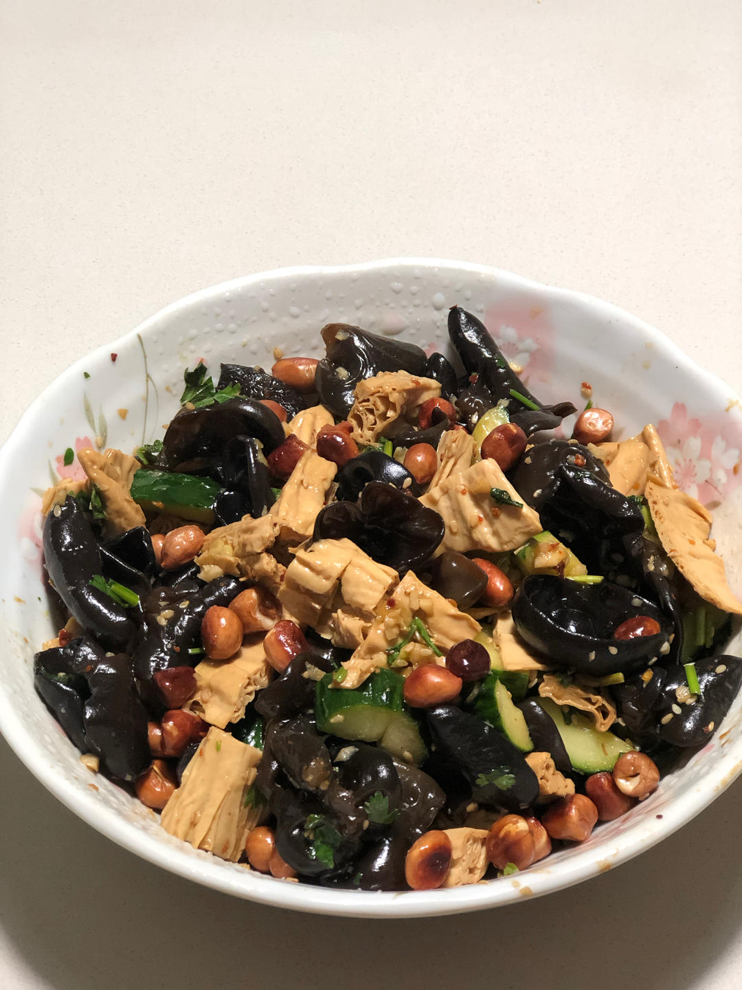 凉拌（腐竹木耳黄瓜）