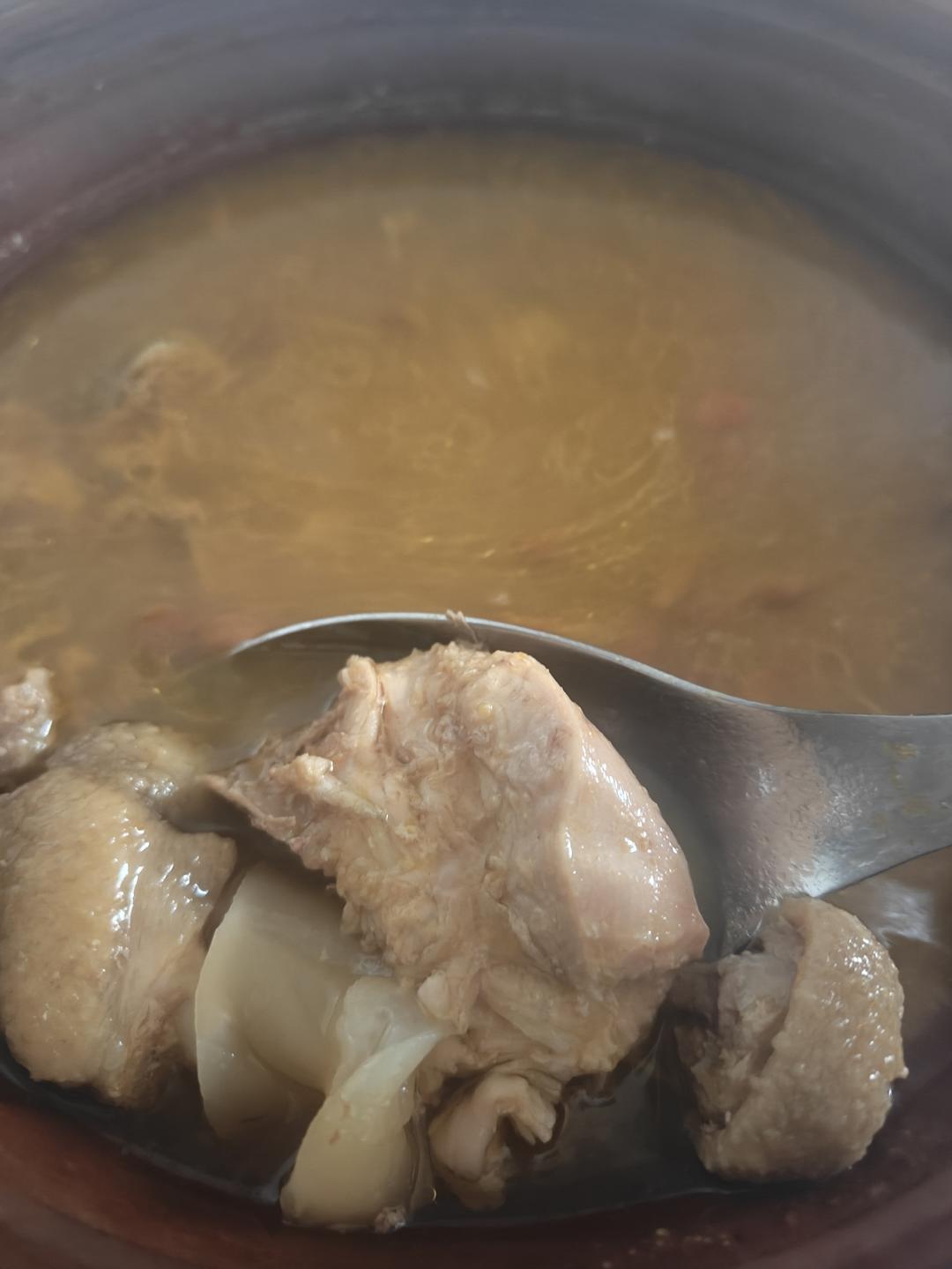 金汤花胶炖鸡煲