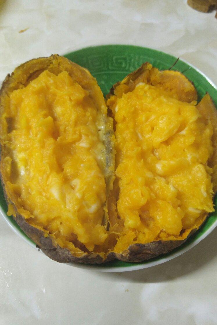 芝士奶油焗红薯