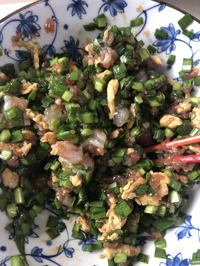 韭菜鸡蛋虾仁三鲜饺子