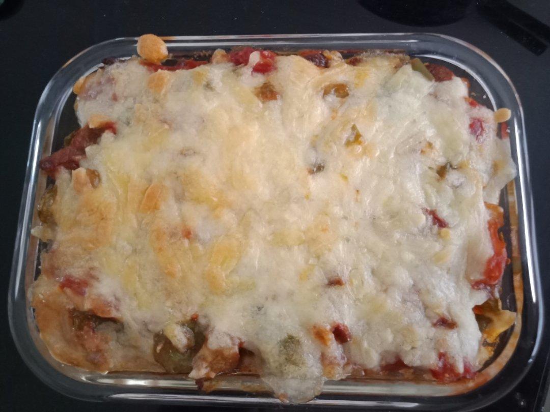 芝士焗饭家里做，省事又补钙，老公连说好吃