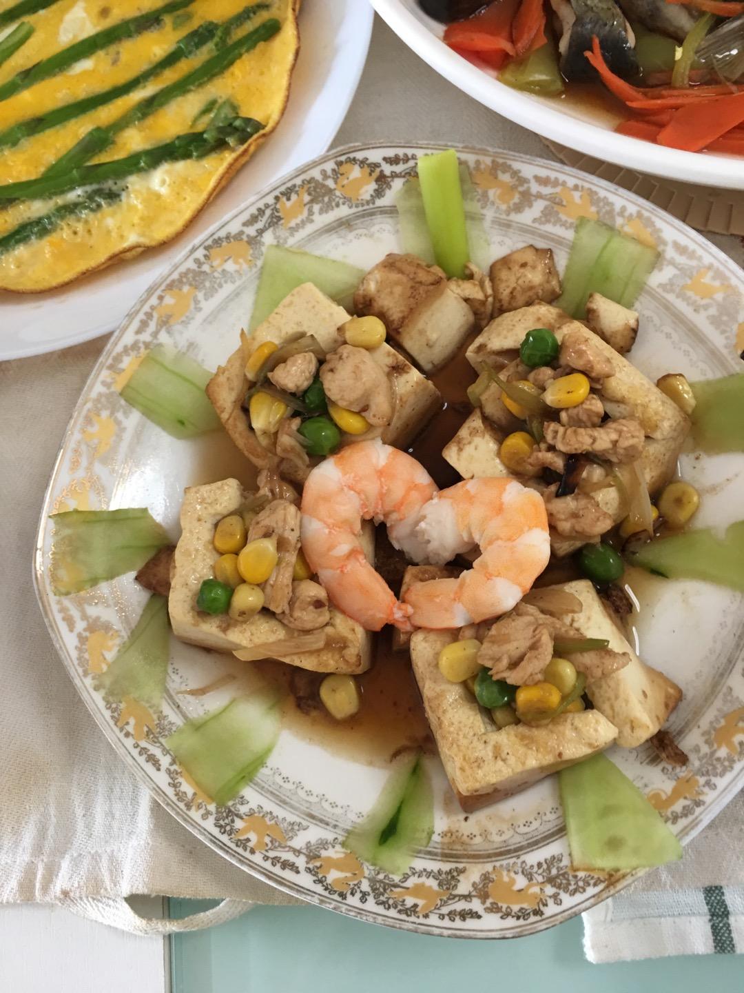 香煎酿豆腐【传统客家菜 】