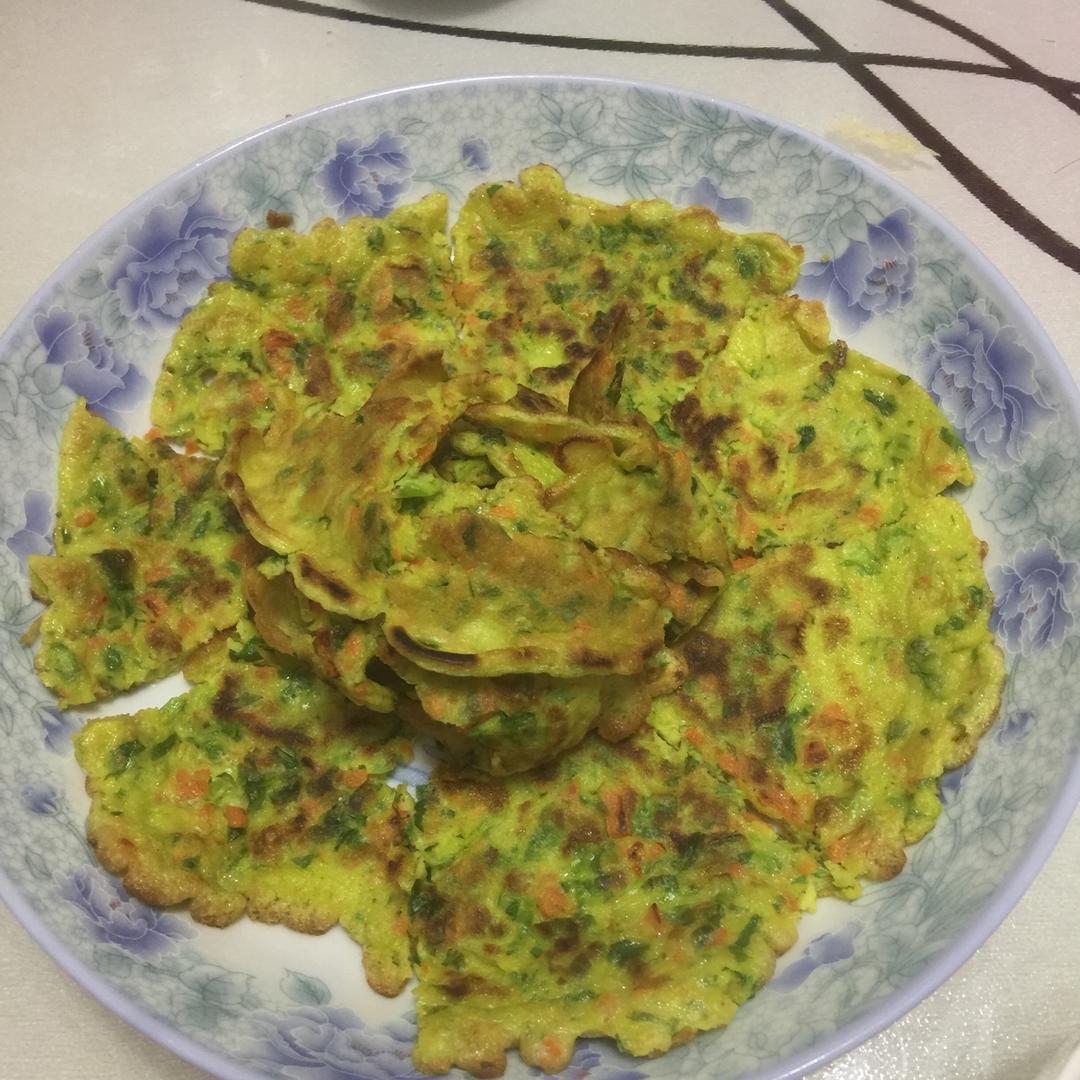 宝宝早餐蔬菜鸡蛋饼