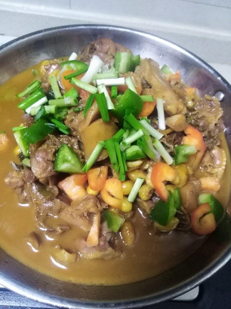 咸鸡烧黄豆