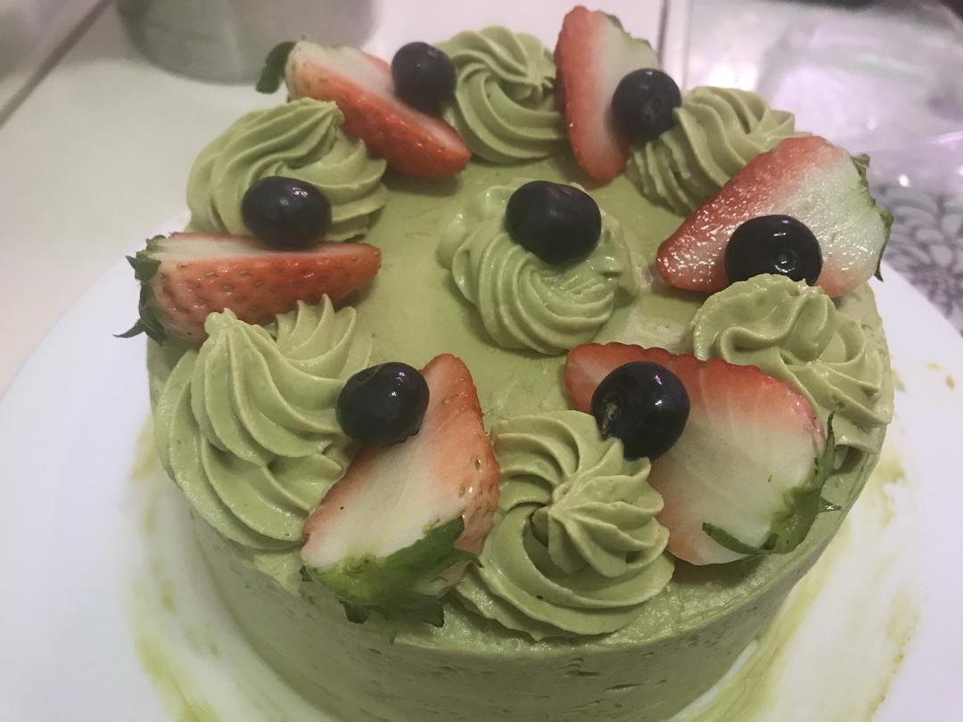 抹茶奶油蛋糕的做法