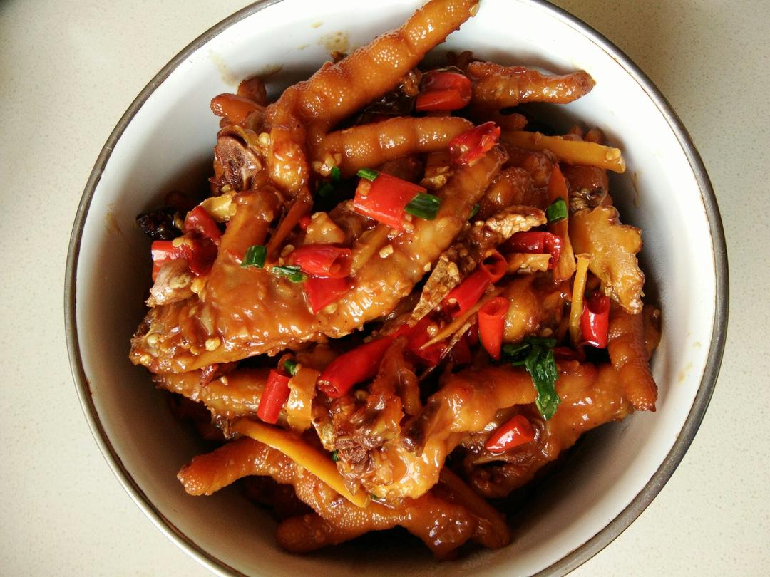 香辣烧鸡爪