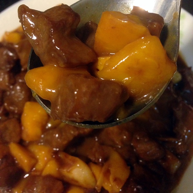 芒果牛肉粒