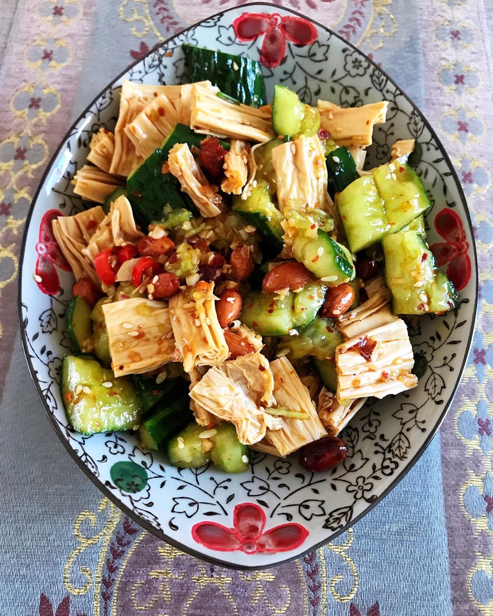 凉拌腐竹黄瓜