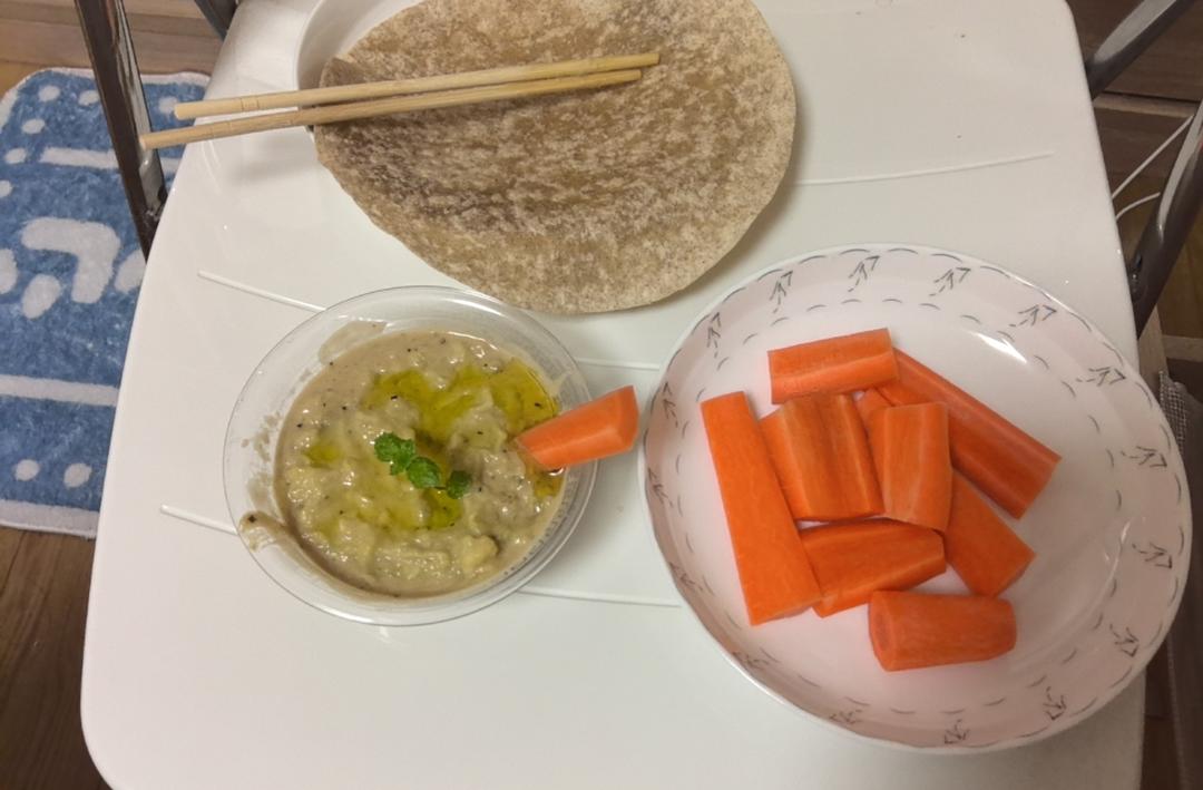 中东菜——茄子酱（晚餐开胃菜）