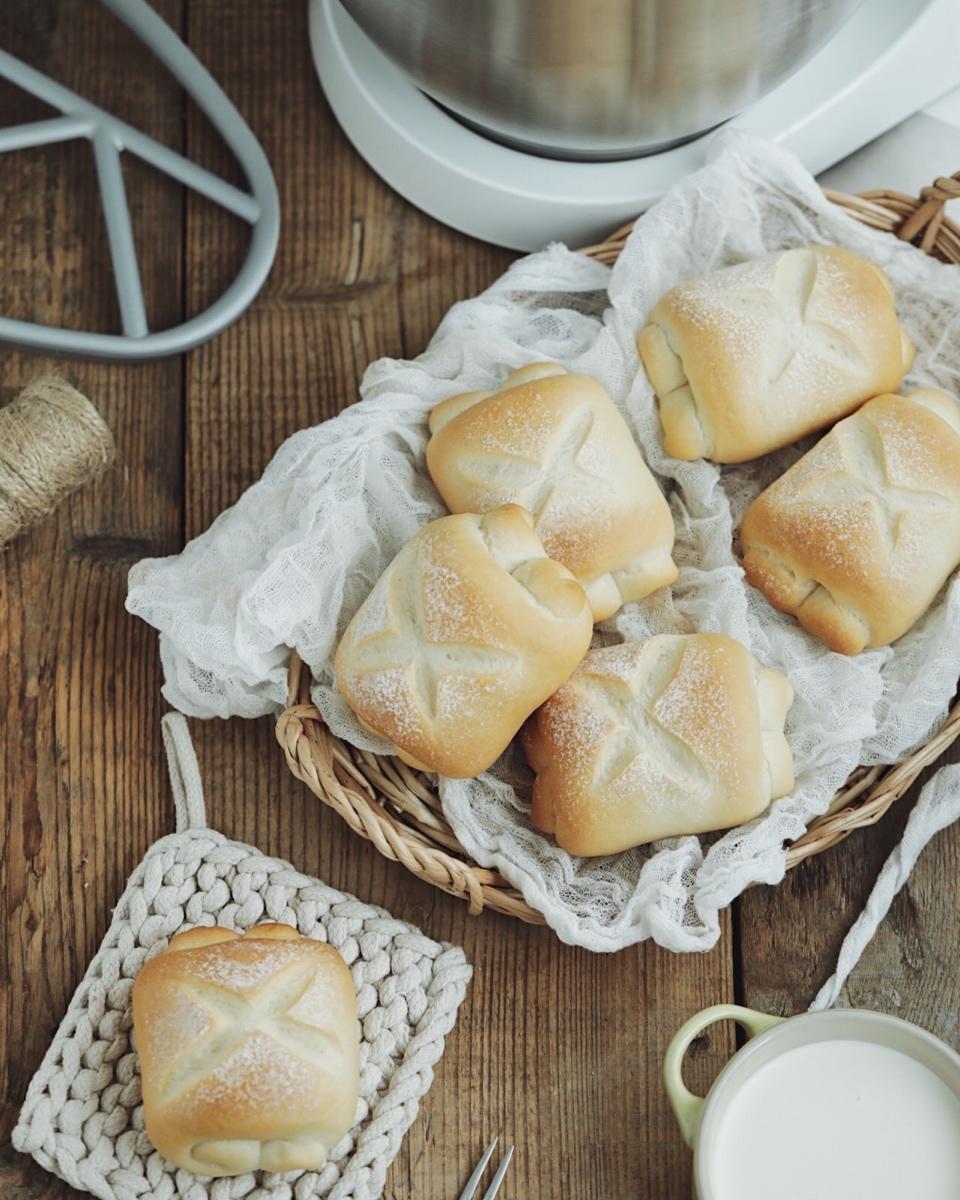 软得像云朵一样的日式牛奶卷❗️（厨师机版）
