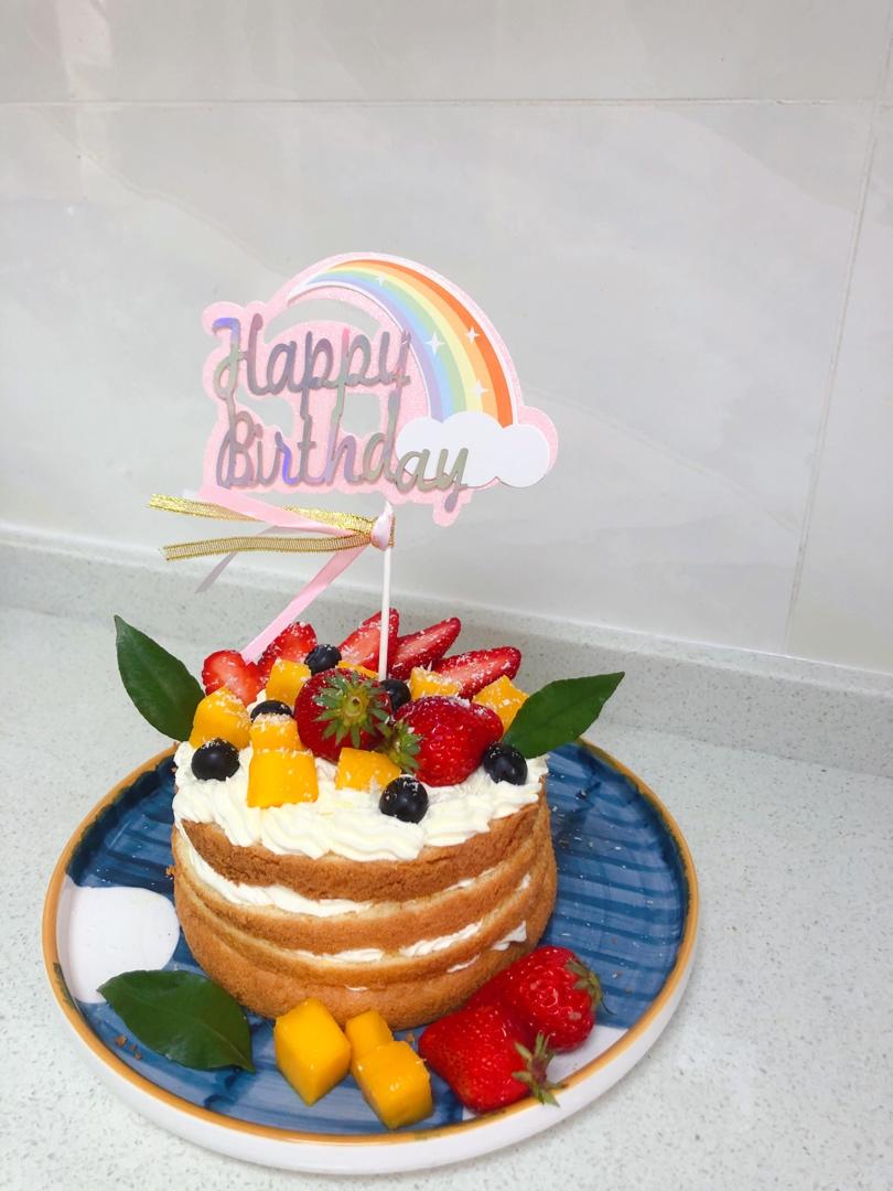 超简单完美戚风蛋糕（6寸2蛋）附打发、翻拌、脱模视频