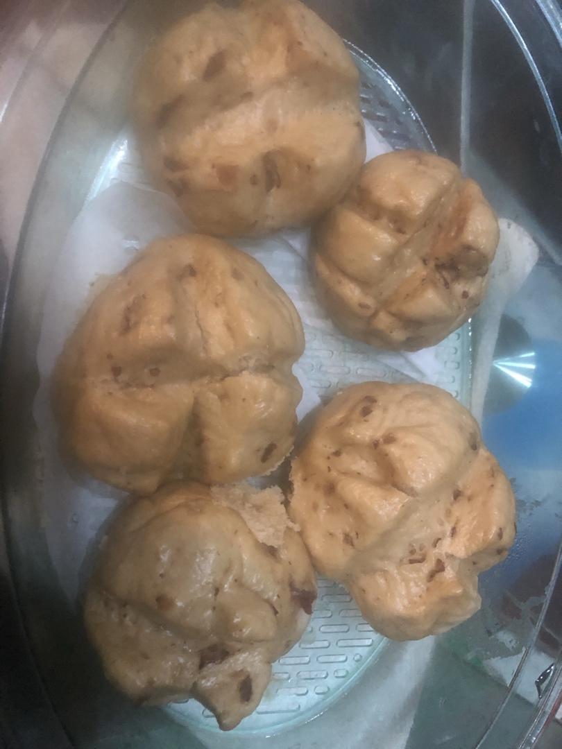 新手也能爆开花的老面红糖大枣开花馒头（泡打粉版or无泡打粉版）