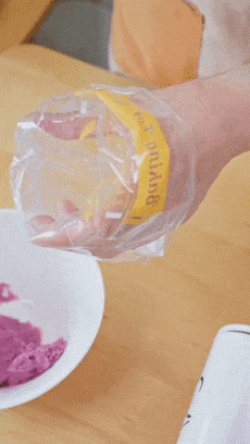 【寶寶輔食】黑芝麻紫薯小饅頭的做法 步驟1
