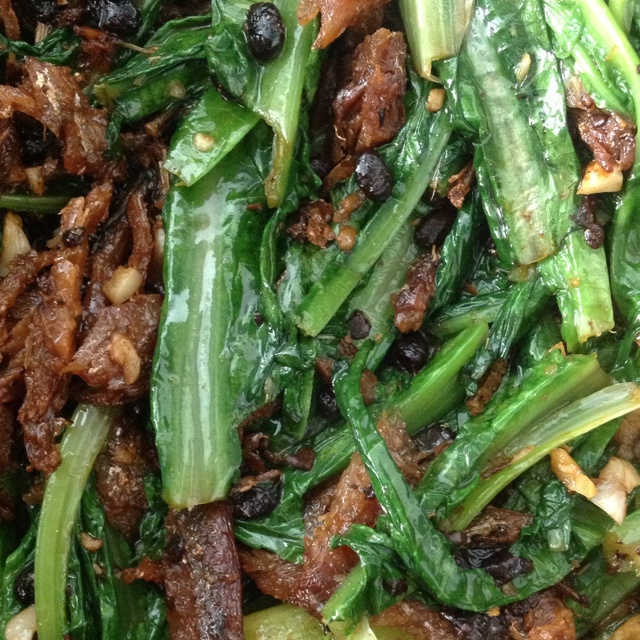 豆豉鲮鱼油麦菜