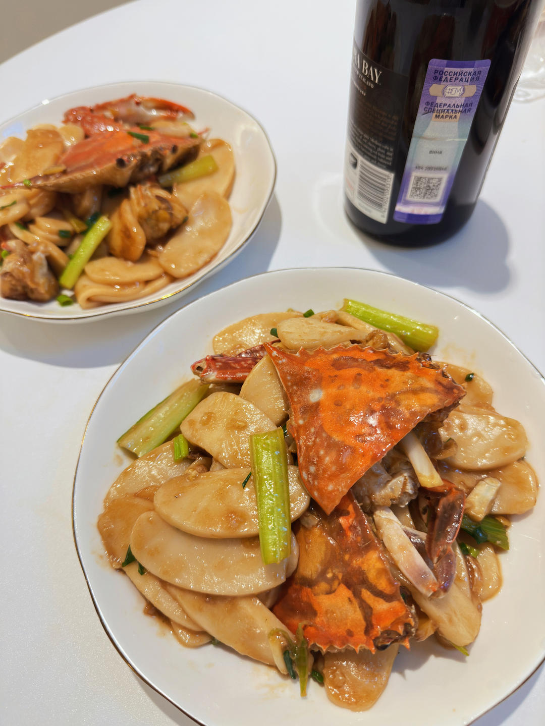 梭子蟹炒年糕