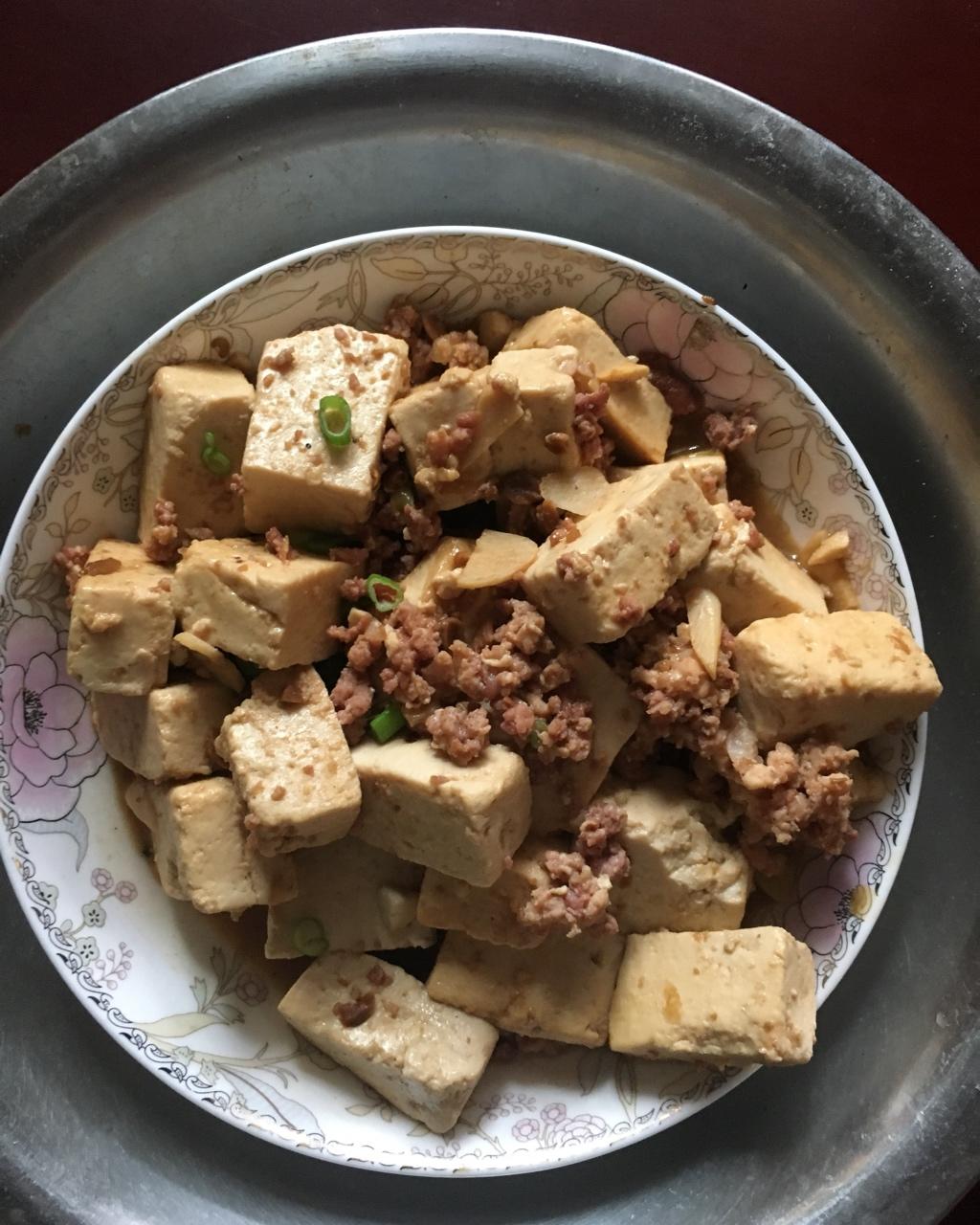 家常红烧肉末豆腐