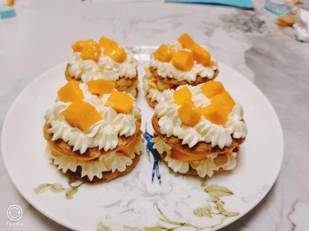 高颜值下午茶甜品/蛋挞皮版拿破仑/层次分明香酥掉渣