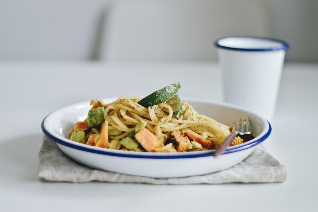 南瓜牛油果意面