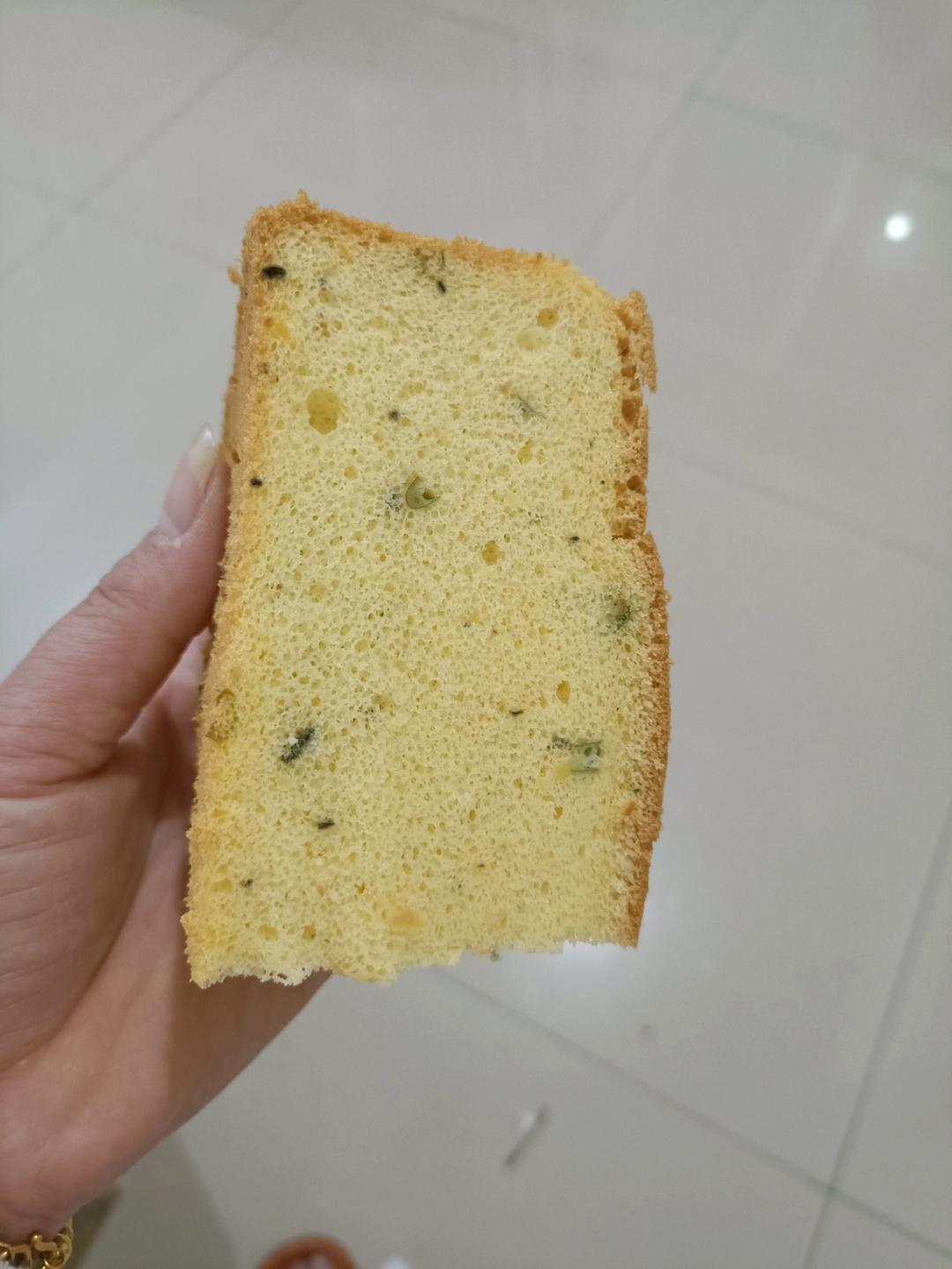 咸香戚风经典——黄金葱香肉松戚风