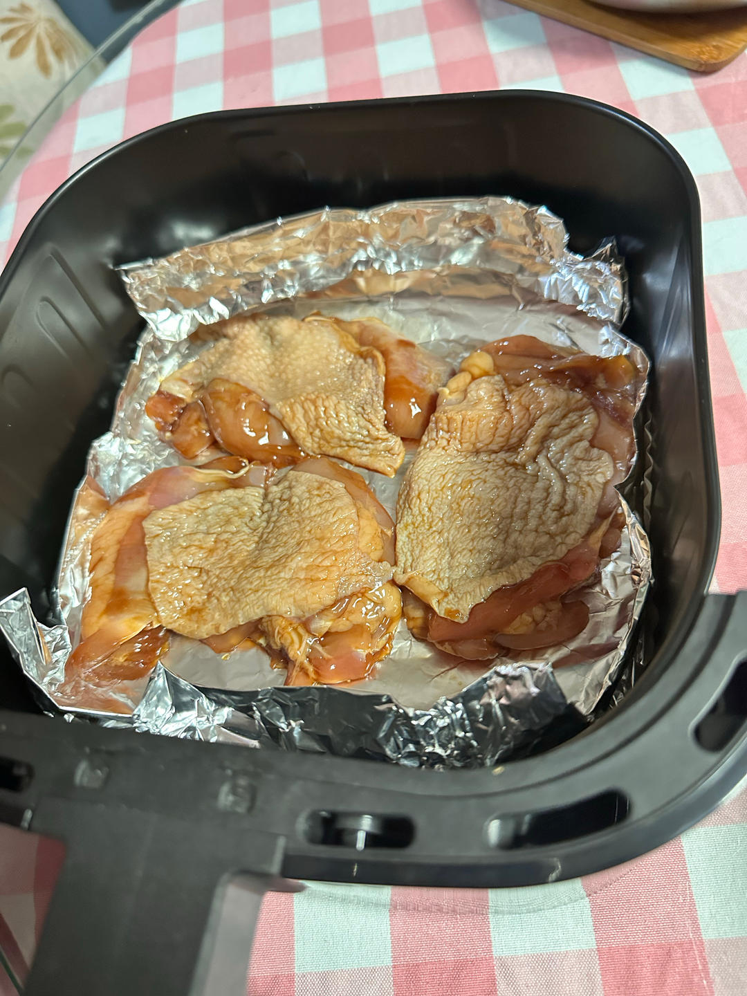 只要空气炸锅就能完美复刻日式料理店的照烧鸡腿🍗