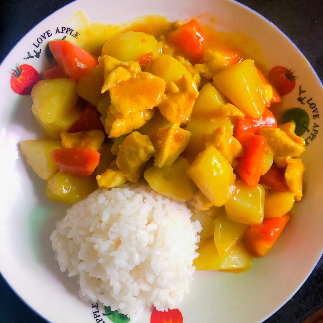 土豆咖喱鸡肉