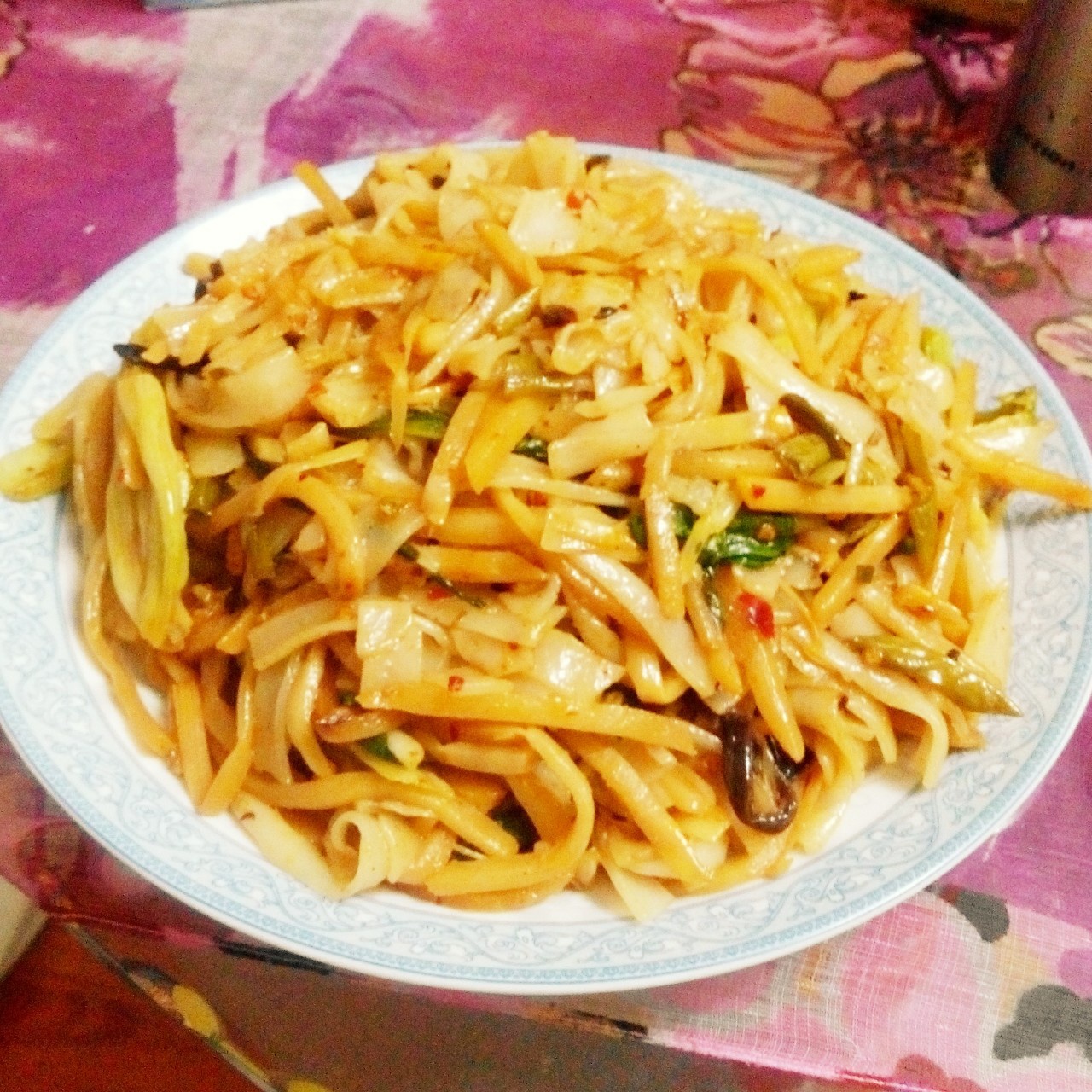 枫露茗做的老友炒粉