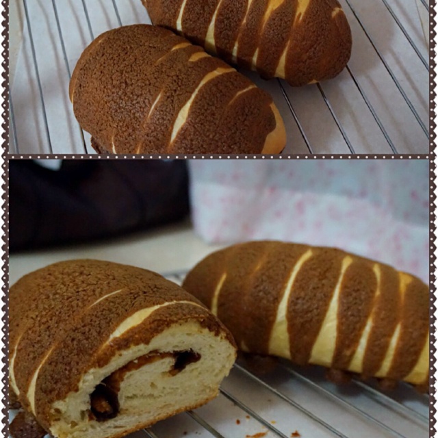 仿85度C摩卡咖啡面包（中种法）