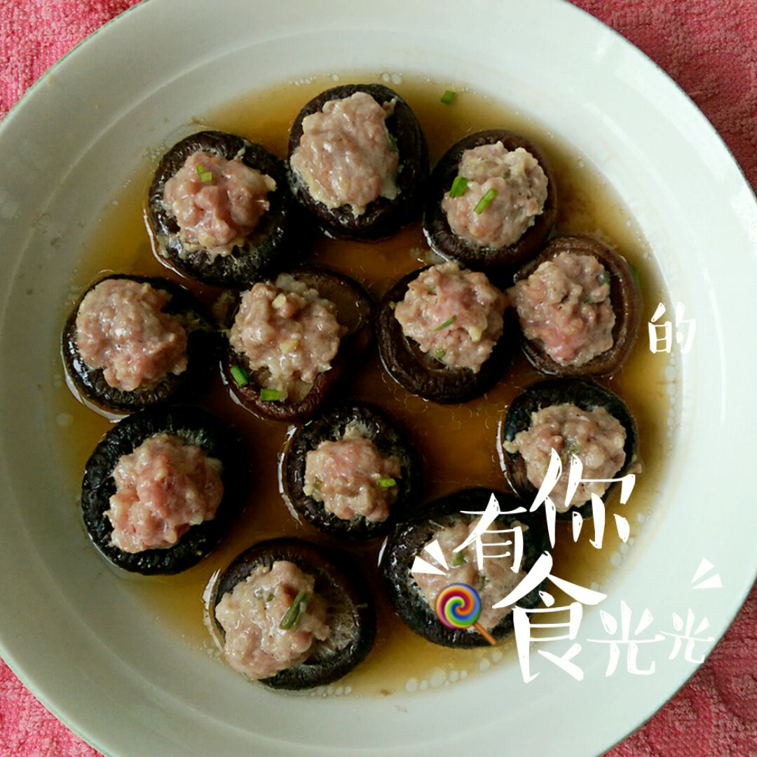 豆腐肉末酿香菇