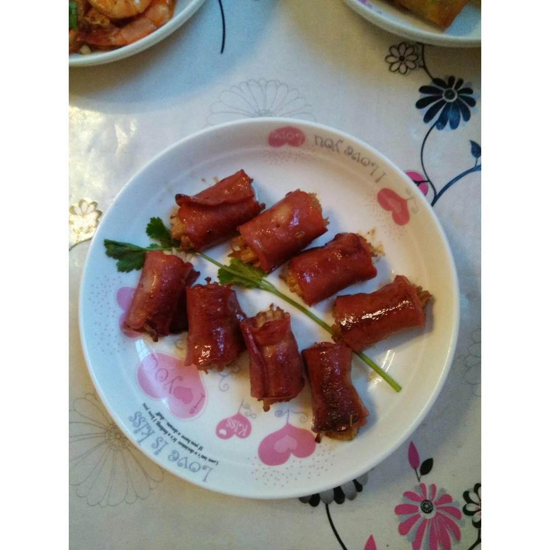 金针菇培根卷