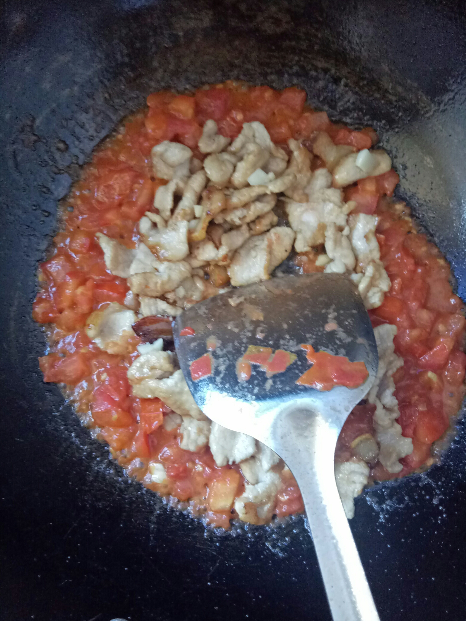 番茄肉片的做法 步骤10