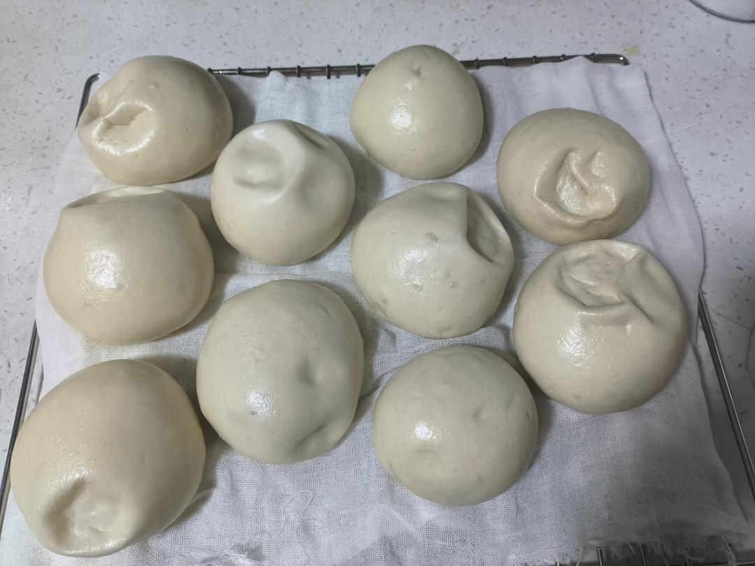 烫面馒头（一次发酵，个个水光肌）