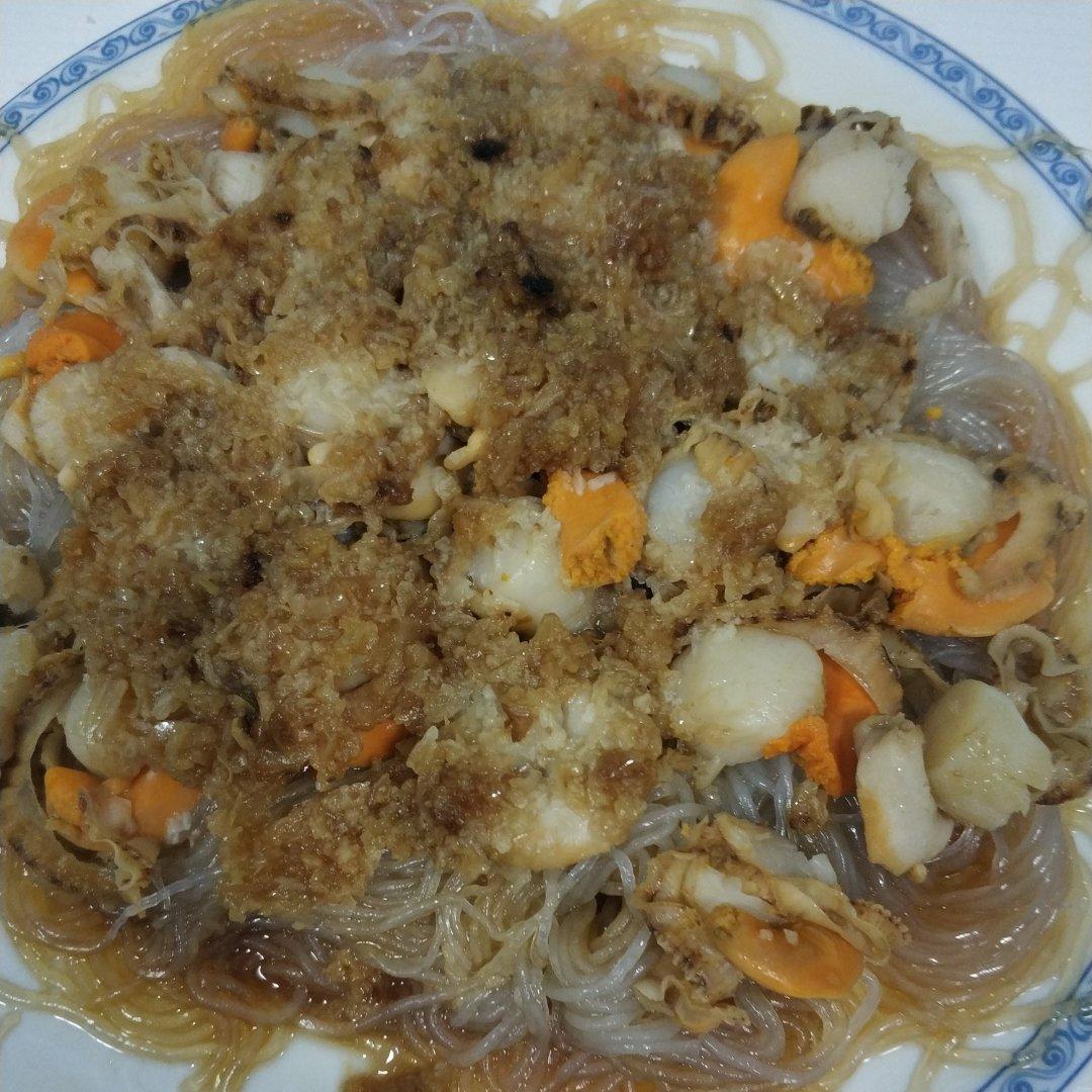 蒜蓉粉丝扇贝(简单易上手)冻扇贝肉 不需蒸鱼豆豉