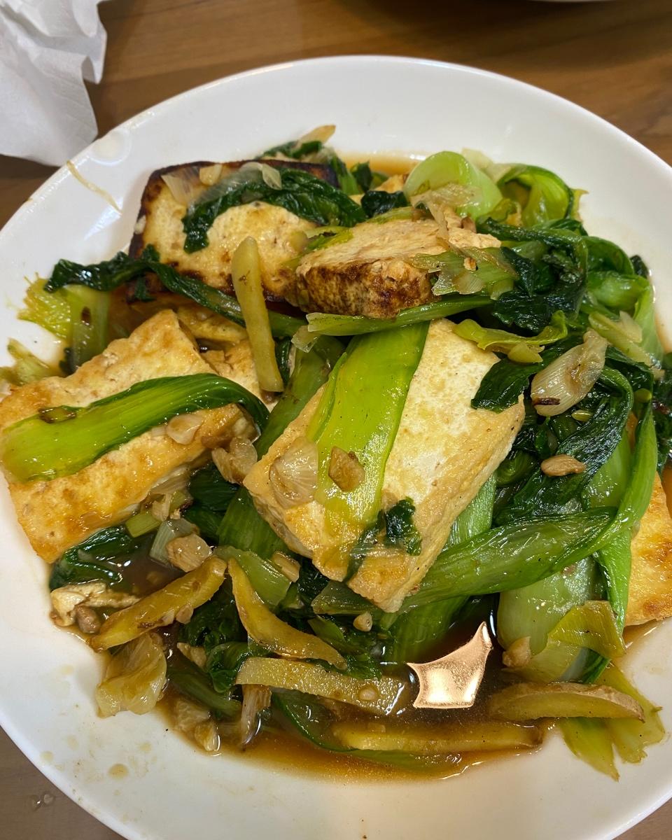 小白菜炒豆腐