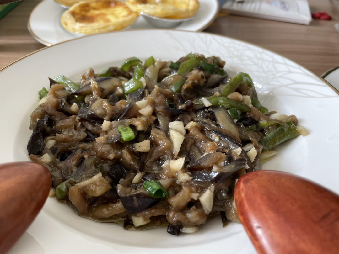 炒茄子辣椒丝