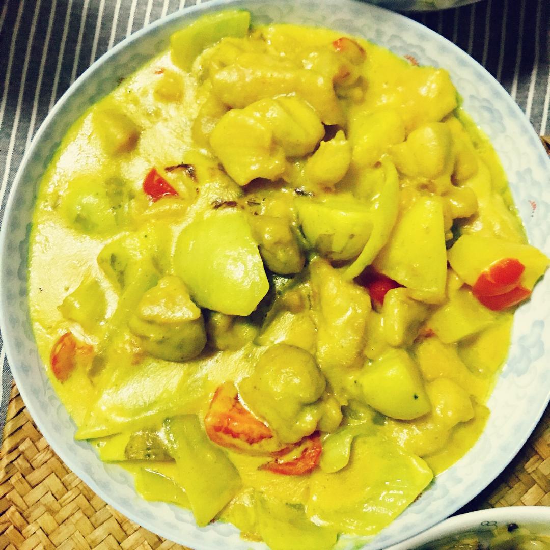 菠萝咖喱鸡【食材包操作说明】